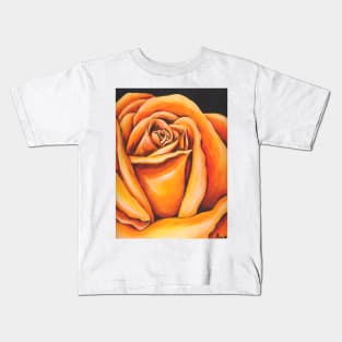 Orange Rose Kids T-Shirt